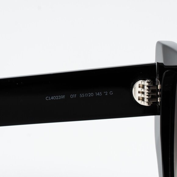 Celine TRIOMPHE Women Sunglasses Black Brown Gradient Butterfly CL40239F 01F - Picture 9 of 15